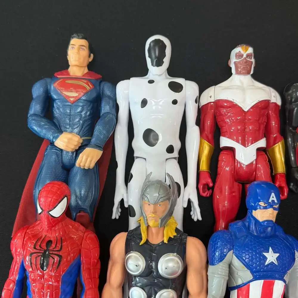 Lot of 10 Marvel and DC 12-Inch Action Figures - Titan Hero Series and More